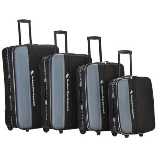 Rockland Polo Equipment 4 Piece Upright Luggage Set