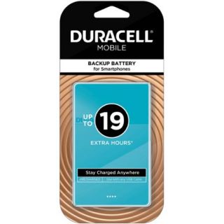 Duracell Mobile PowerPack Nano 2500 mAh Backup Battery For Smartphones including iPhone, Android, Samsung, Nokia, LG, HTC and More