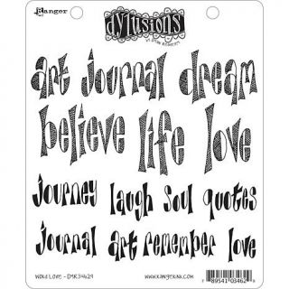 Dyan Reaveley's Dylusions Cling Rubber Stamp Set   Word Love   7071579