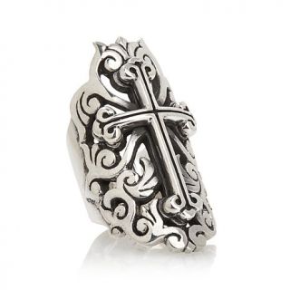 King Baby Jewelry Sterling Silver Traditional Cross Ring   7890022