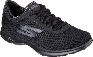 Womens Skechers GO STEP Sport Lace Up Shoe   Black