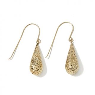 Michael Anthony Jewelry® 10K Yellow Gold Diamond Cut Teardrop Earrings   7612821