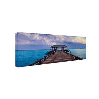 Trademark David Evans Dock of the Bay Gallery Wrapped Canvas Art, 16 x 47