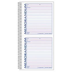 Adams 2 Part Spiral Memo Book 5 14 x 11  Book Of 100 Sets