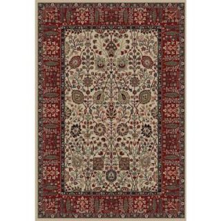 Concord Global Trading Persian Classics Vase Ivory 6 ft. 7 in. x 9 ft. 6 in. Area Rug 20526