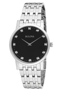 Women's Diamond Gallery Stainless Steel Black Dial SS