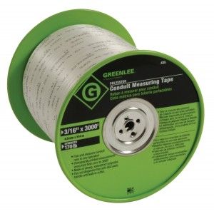 Greenlee 435 Conduit Measuring Tape  3000 ft. x 3/16"