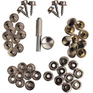 Attwood 47pc Canvas Brass Plated Fastener Kit