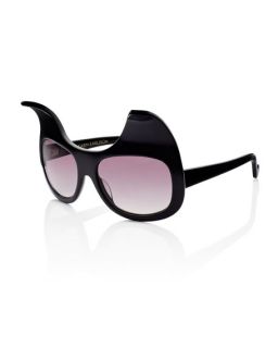 Anna Karin Karlsson Exaggerated Cat Eye Sunglasses, Black