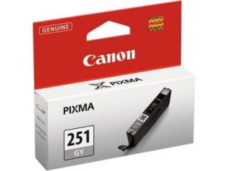 CANON 6517B001 CLI 251 GY Ink Cartridge   Gray   Inkjet   780 Page   Ink Cartridges (Genuine Brands)