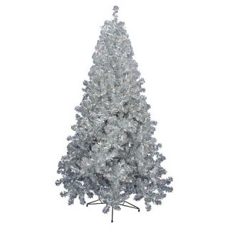 ft. Pre Lit Silver Christmas Tree  Clear Lights