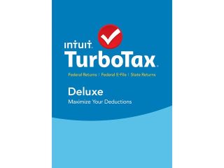 Intuit TurboTax Deluxe 2015 Fed + State + Efile for Windows   