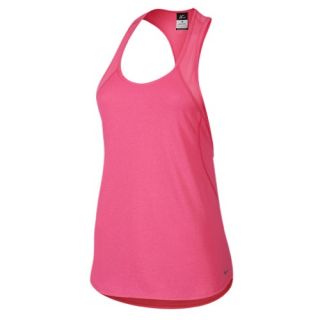 Nike Dri FIT Crew Tank   Womens   Running   Clothing   Pink Pow/Black/Reflective Silver