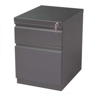 Hirsh Industries 2 Drawer Mobile File Cabinet in Charcoal   19362