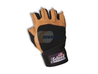 Schiek SSI 425 XL Power Gel Lifting Gloves with Wrist Wraps 10 11 X Large