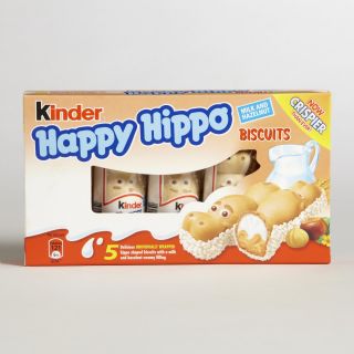 Kinder Happy Hippo Hazelnut Biscuit 5 Pack, Set of 5