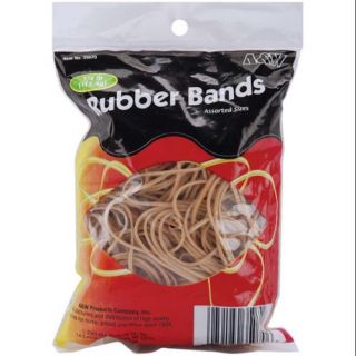 Rubber Bands .25 Pound Assorted Sizes Tan