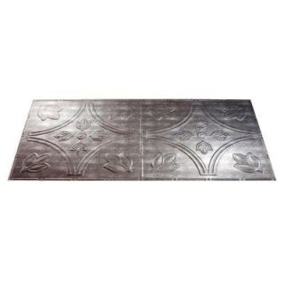 Fasade Traditional 5 2 ft. x 4 ft. Cross Hatch Silver Lay in Ceiling Tile L71 21