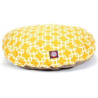 Majestic Pet Products Links Round Pet Bed, Yellow