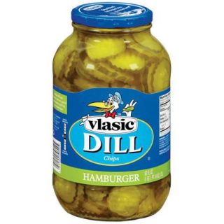 Vlasic Hamburger Dill Chips Pickles 62 Fl Oz Jar
