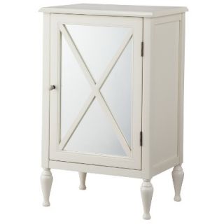 Hollywood Mirrored One Door Accent Cabinet