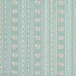 D124 Gold Pink And Blue Floral Striped Brocade Upholstery Fabric By