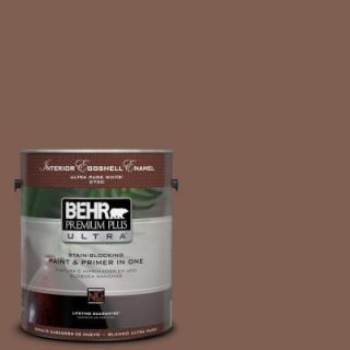 BEHR Premium Plus Ultra 1 gal. #N160 6 Spanish Chestnut Eggshell Enamel Interior Paint 275301