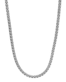 John Hardy Classic Chain Silver Slim Necklace, 16L