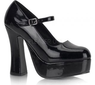 Womens Pleaser Dolly 50   Black Patent