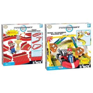 K'NEX Mario Kart Wii Mario Vs Goombas and Track Expansion Play Set 38463