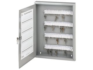 SecurIT 04984 Locking Key Cabinet, 100 key, Steel, Gray, 16 1/2" x 3" x 22 1/2"