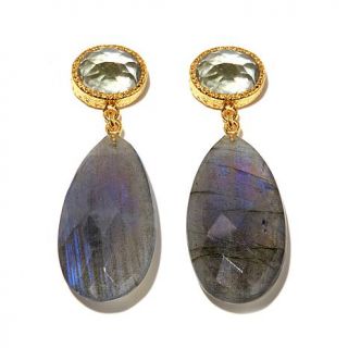 Rarities Fine Jewelry with Carol Brodie Vermeil Gemstone Drop Earrings   7661966