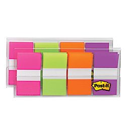 Post it Flags 1  Assorted Colors 40 Flags Per Pad Pack Of 4 Pads