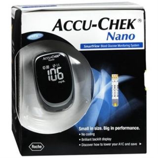 ACCU CHEK Nano SmartView Blood Glucose Monitoring System 1 Each (Pack of 4)