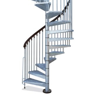 Arke Enduro 55 in x 10 ft Gray Spiral Staircase Kit