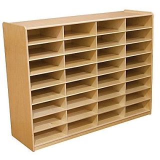 Wood Designs 32   3 Letter Tray Storage Unit Without Trays, Birch