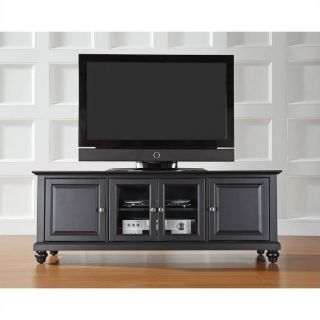 Crosley Furniture Cambridge 60" Low Profile TV Stand in Black   KF10005DBK