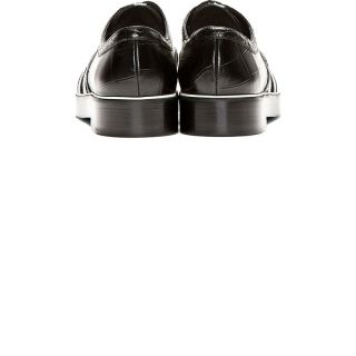 Nicholas Kirkwood Black Chevron Derbys