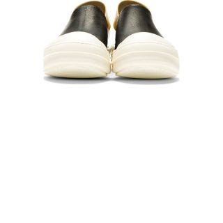 Rick Owens Black & White Slingback Sneaker Sandals