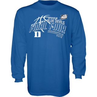 Duke Blue Devils Duke Blue 2015 NCAA Mens Basketball Tournament Final Four Bound Long Sleeve T Shirt