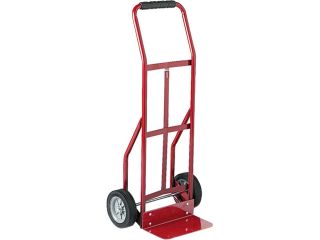 Safco 4081R Two Wheel Steel Hand Truck, 300lb Capacity, 18 x 44, Red