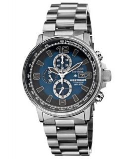Citizen Mens Chronograph Eco Drive Nighthawk Titanium Bracelet Watch