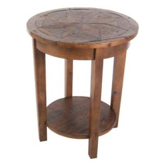 Alaterre Furniture Revive Reclaimed Round End Table in Natural ARVA1520