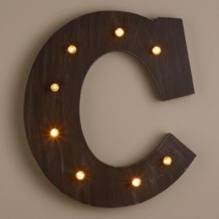 Letter C LED Battery Operated Marquee Light
