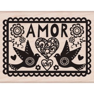 Hero Arts Mounted Rubber Stamp 3.5x3.25 Leafy Frame