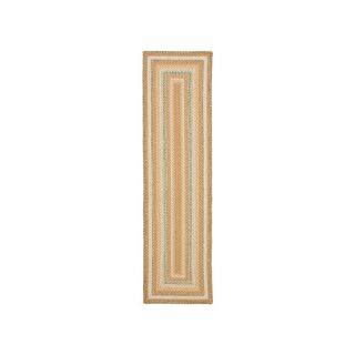 Safavieh Braided Tan and Multicolor Rectangular Indoor and Outdoor Braided Runner (Common 2 x 8; Actual 27 in W x 96 in L x 0.58 ft Dia)