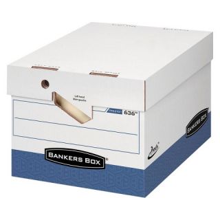Bankers Box® Presto Maximum Strength Storage Box   White (12 per