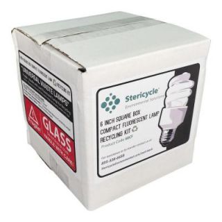 Compact Fluorescent Lamp (CFL) Consumer Box Prepaid Recycling Kit 66CF