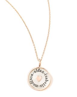 Heather Moore Rose Gold Chain & Framed Heart Charm