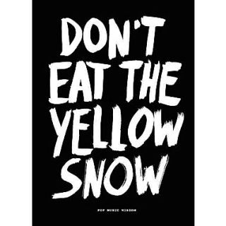 Dont Eat the Yellow Snow Pop Music Wisdom